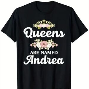 Black Graphic T-Shirt with Floral Design